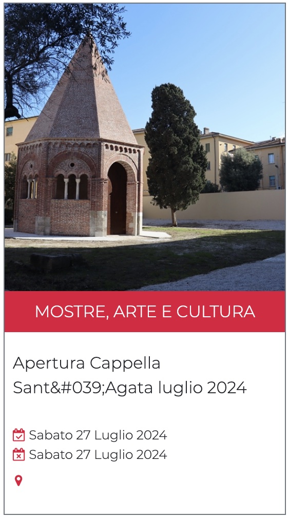 Apertura Cappella Sant'Agata 2024 Pisa